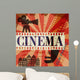 Retro cinema poster, vector Wall Mural