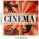 Retro cinema poster, vector Wall Mural