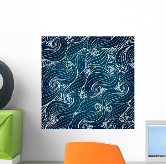 Seamless background of lacy lines with a flourish. 