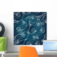 Seamless background of lacy lines with a flourish. 