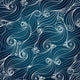 Seamless background of lacy lines with a flourish. 