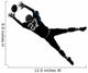 american football player man catching receiving silhouette Wall Decal