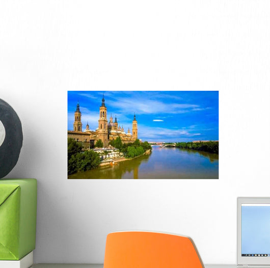 Pilar's Cathedral and Ebro Wall Decal