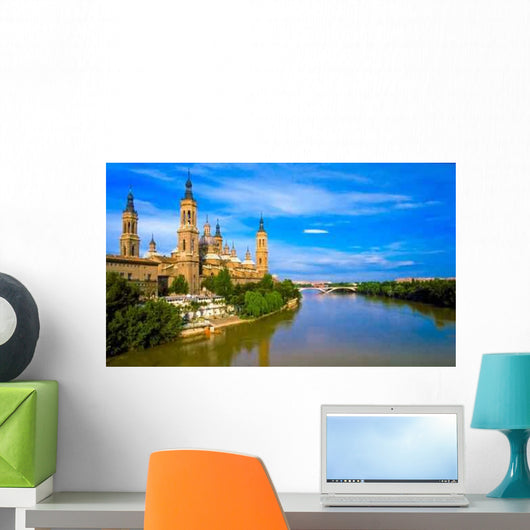 Pilar's Cathedral and Ebro Wall Decal