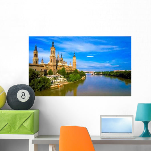 Pilar's Cathedral and Ebro Wall Decal