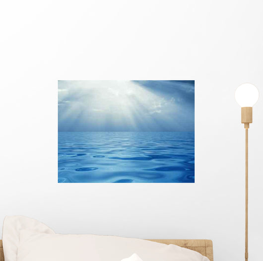 Solar Beams above Quiet Wall Decal
