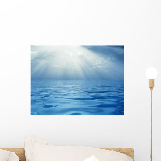 Solar Beams above Quiet Wall Decal