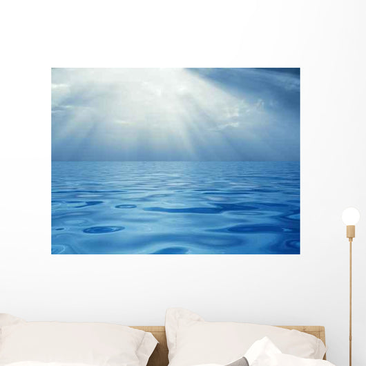 Solar Beams above Quiet Wall Decal