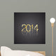 Gold New Year 2014 black background vector 