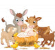 Holy Child with Animals Wall Decal