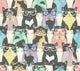 Seamless Pattern with Hipster Wall Decal