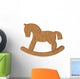 Vector Wooden Horse Toy Wall Decal