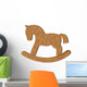 Vector Wooden Horse Toy Wall Decal