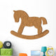 Vector Wooden Horse Toy Wall Decal