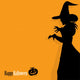 Happy Halloween background with witch Wall Mural