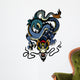 blue dragon tattoo Wall Decal