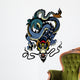 blue dragon tattoo Wall Decal