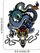 blue dragon tattoo Wall Decal