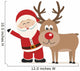 santa claus and reindeer Wall Decal