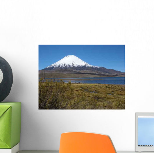 Vulkan Parinacota Am Chungara Wall Decal Design 2