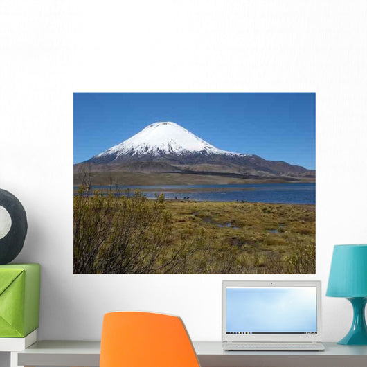 Vulkan Parinacota Am Chungara Wall Decal Design 2