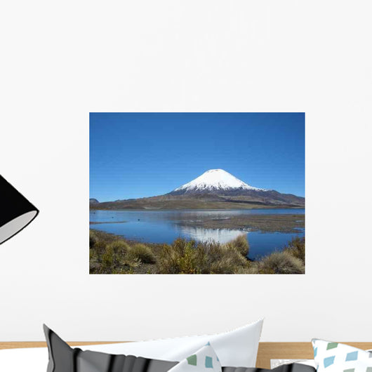 Vulkan Parinacota Am Chungara Wall Decal Design 1