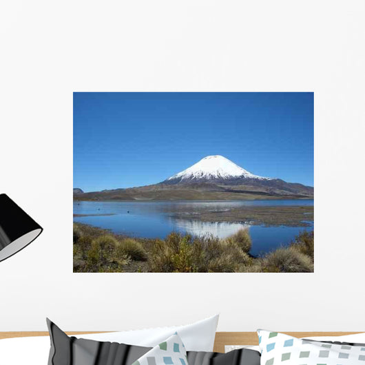 Vulkan Parinacota Am Chungara Wall Decal Design 1