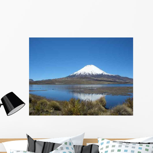 Vulkan Parinacota Am Chungara Wall Decal Design 1