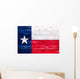 Flag of Texas on wooden surface 