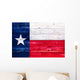 Flag of Texas on wooden surface 