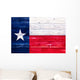 Flag of Texas on wooden surface 