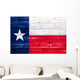 Flag of Texas on wooden surface 