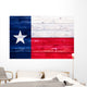 Flag of Texas on wooden surface 