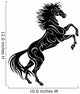 Rearing Horse, Vector Silhouette 