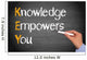 KEY - Knowledge Empowers You Wall Mural