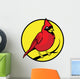 Cardinal Bird Mascot Wall Decal