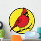 Cardinal Bird Mascot Wall Decal