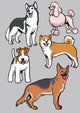 Dogs vector collection part 3 Wall Decal