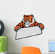 tiger grip the banner Wall Decal