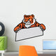 tiger grip the banner Wall Decal