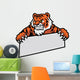 tiger grip the banner Wall Decal
