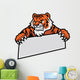 tiger grip the banner Wall Decal