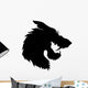 Wolf Head Silhouette. Wall Decal