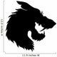 Wolf Head Silhouette. Wall Decal