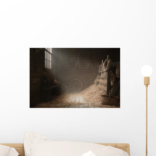 Scenery in the village barn studio 