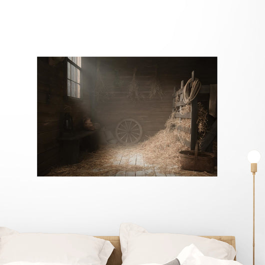 Scenery in the village barn studio 