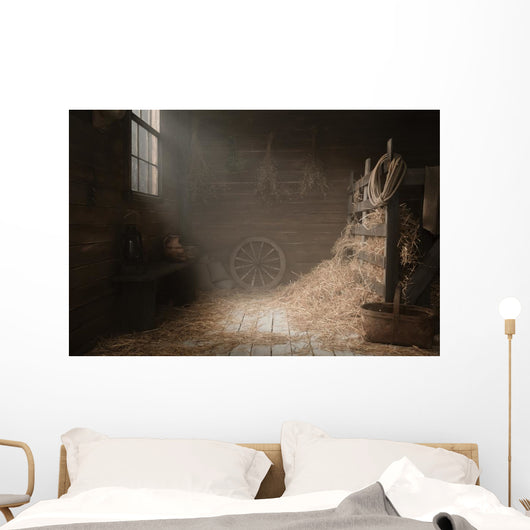 Scenery in the village barn studio 