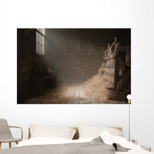 Scenery in the village barn studio 