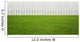 Front or back yard, white wooden fence on the grass Wall Mural