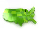 United States of America 3d map 